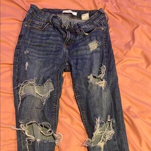 Distressed Blue Jeans for Women